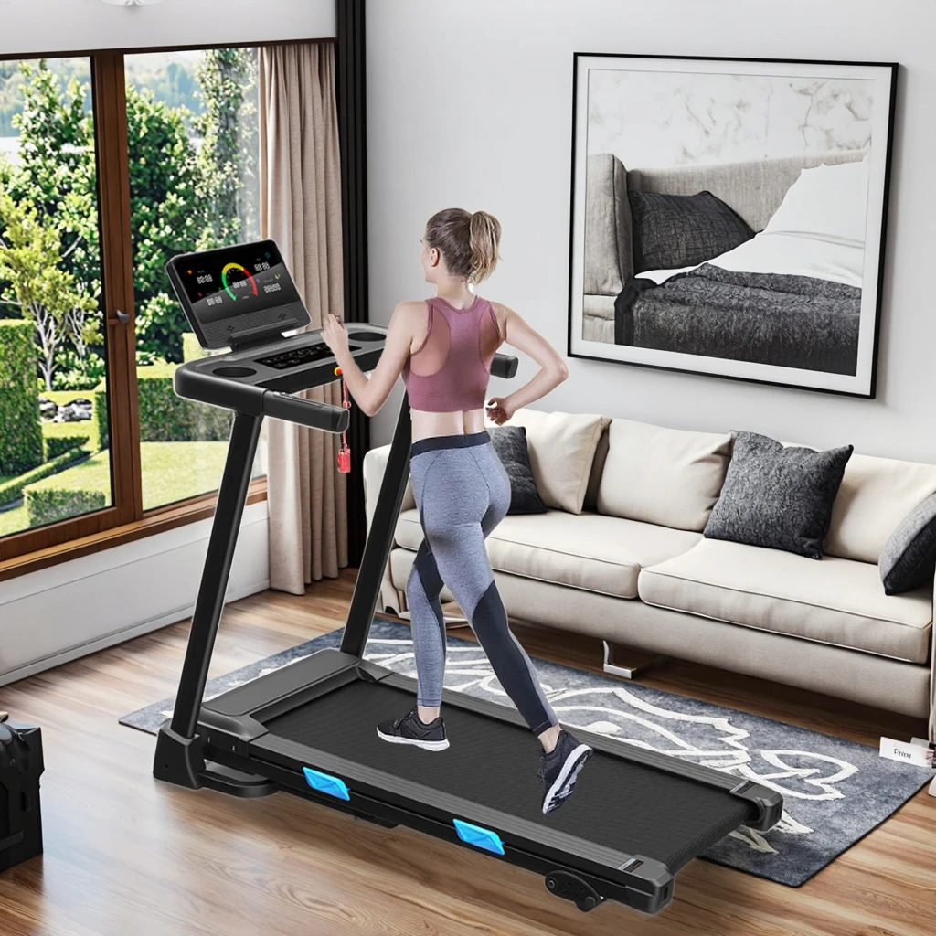 

Hot Sale 1.25HP Mult-Function Cardio Sport Treadmill Customized PVC Treadmill for Home Gym Commercial Use Mechanical