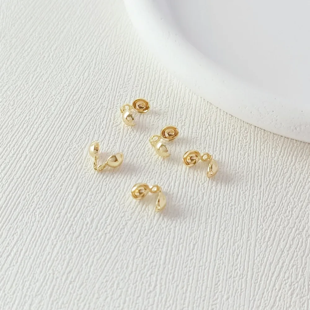 

14K Gold and Beaded Pendant, String Buckle, Chain Buckle, End Buckle, DIY Handmade Bracelet and Necklace Accessories