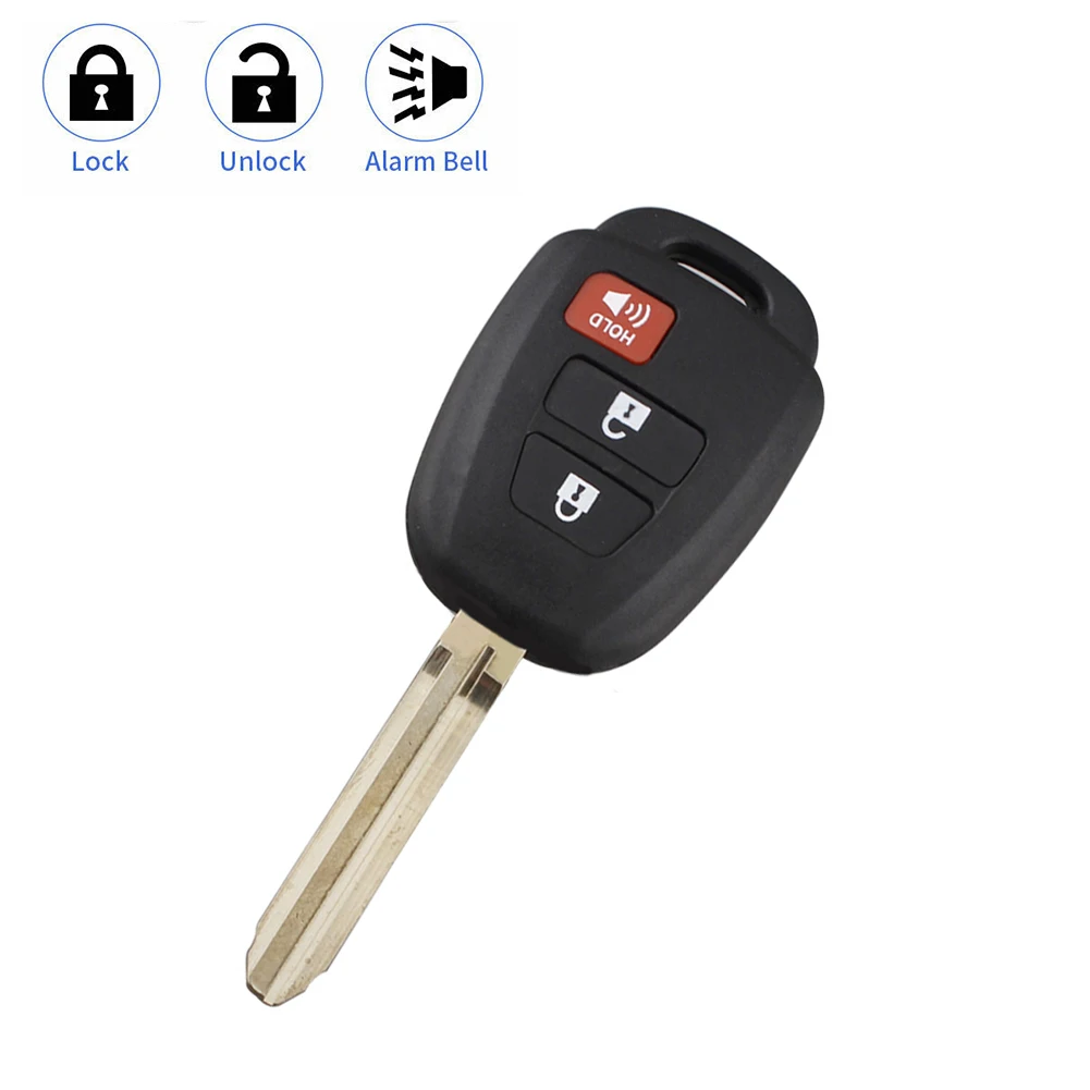 

Replacement Remote Key With H Chip For Toyota RAV4 Highlander 2013 2014 2015 2016 2017 2018 FCC ID: HYQ12BDM TOY43 Blade 314.4Hz