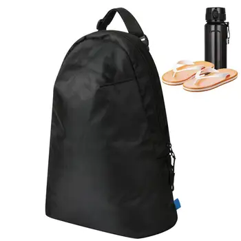 スイミングプールやキャンプ用の折りたたみ式メッシュバックパック、フィットネス用のポータブルナイロンバッグ