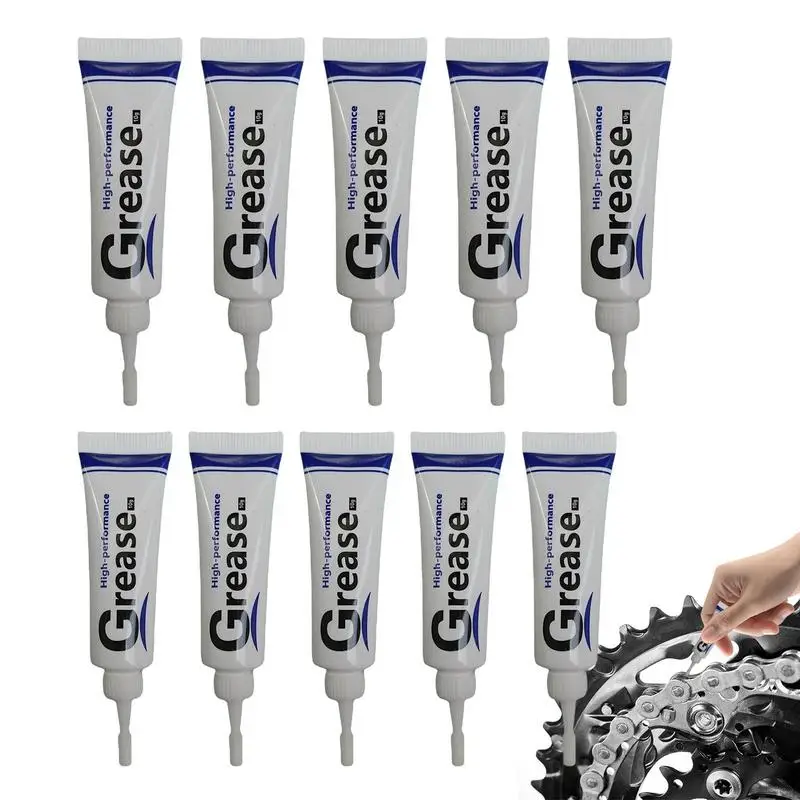 

10pcs Bicycle Lubricant Mtb Bike Oil Hub Bottom Flywheel Ball Bearing Grease For Chain Daily Maintenance Repair Oil Lubricant