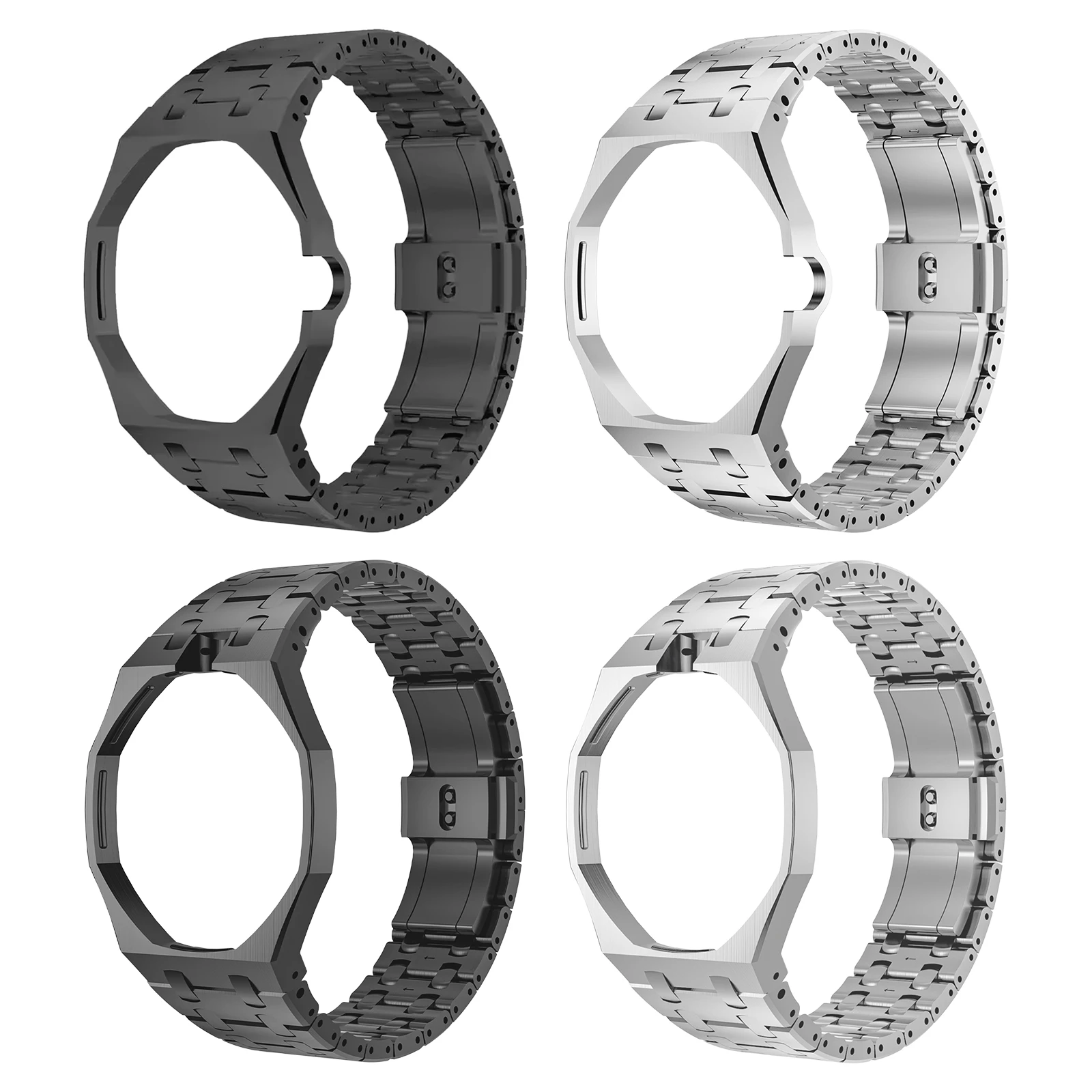 Stainless Steel Replacement Watch Band For X Royal Pop Modern Integrated Bracelet Look Secure Folding Clasp Design