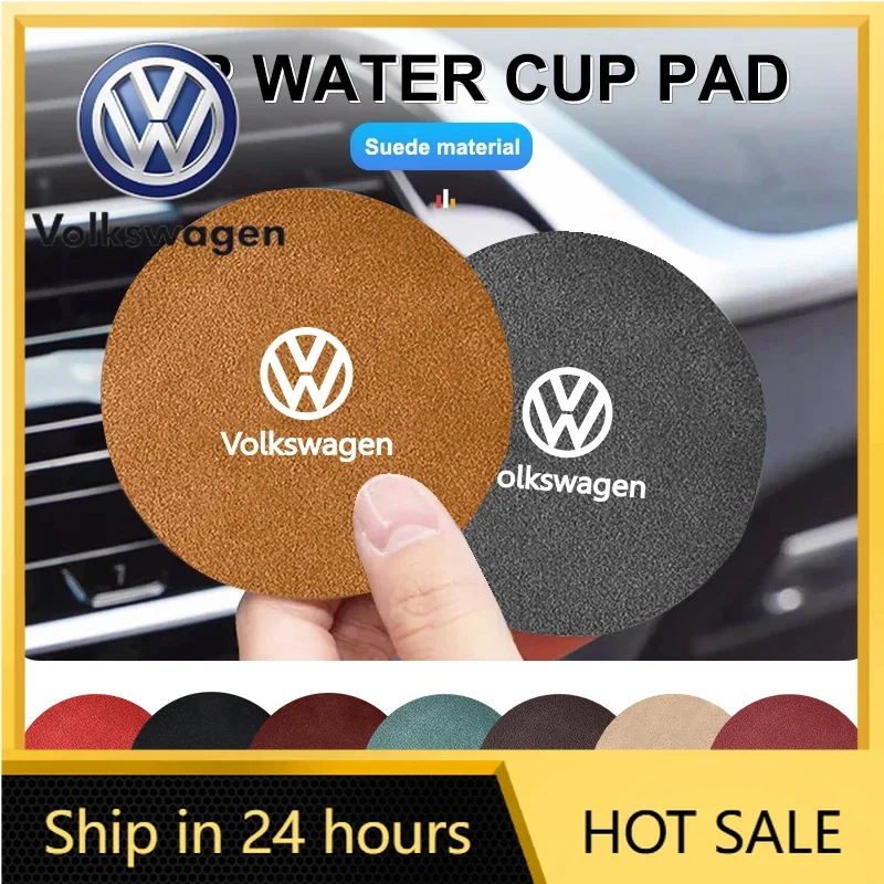 

Новинка 2026: Набор из 2-х противоскользящих подставок-ковриков для автомобильных подстаканников для Volkswagen VW Passat Golf Tiguan Polo Scirocco Jetta CC T-Roc