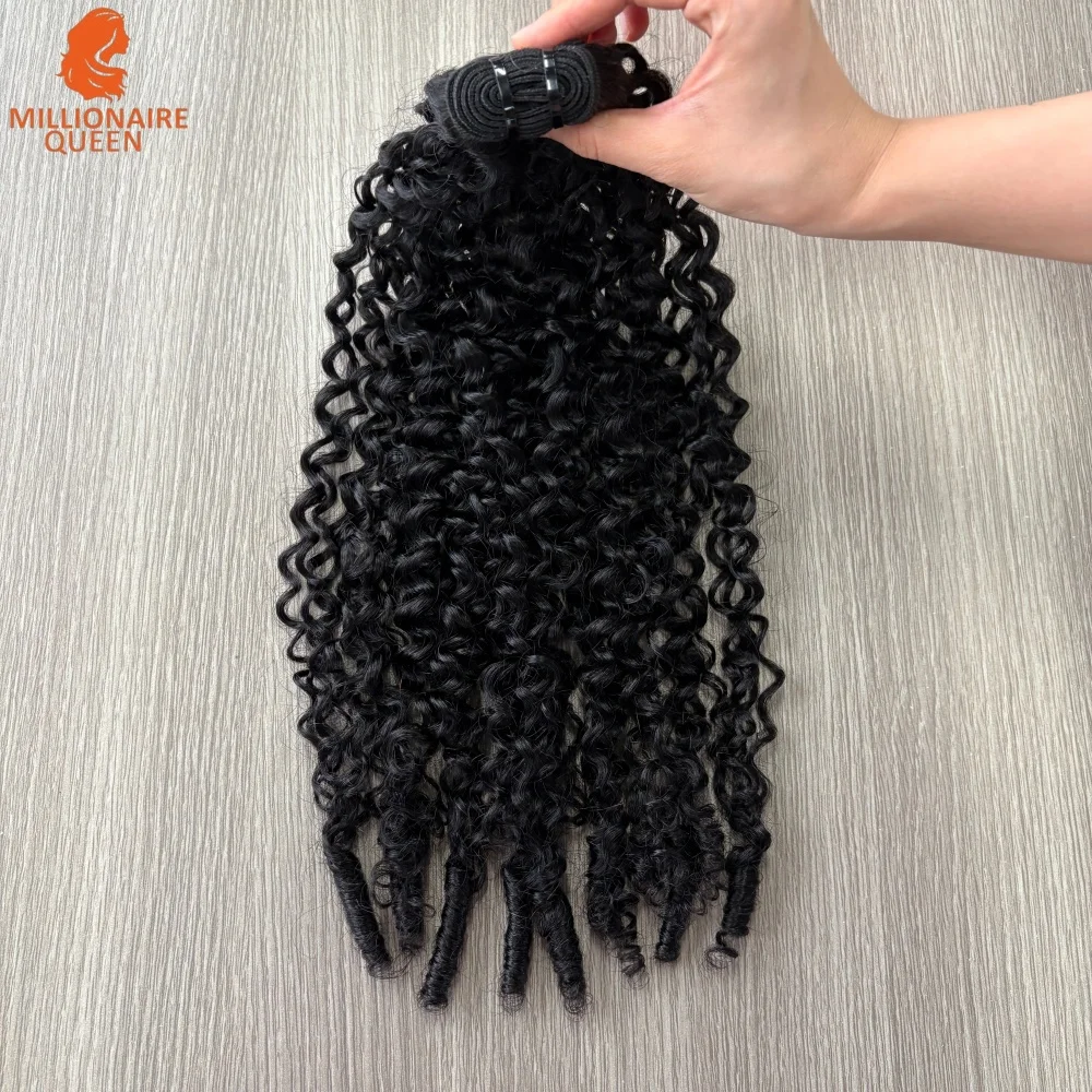 المليونير الملكة 3C4A البورمية مجعد الشعر حزم 100% الشعر البشري البورمية الفيتنامية الخام نسج شعر مستعار بشري للنساء #5