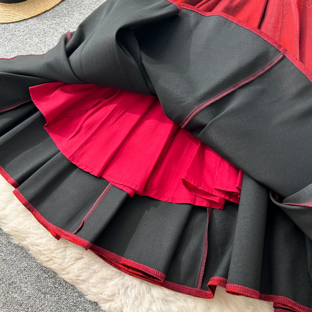 Chic vintage Sexy sleeveless Ruched Fairy Vacation Long dress Women Boho Sundress ceremony dresses