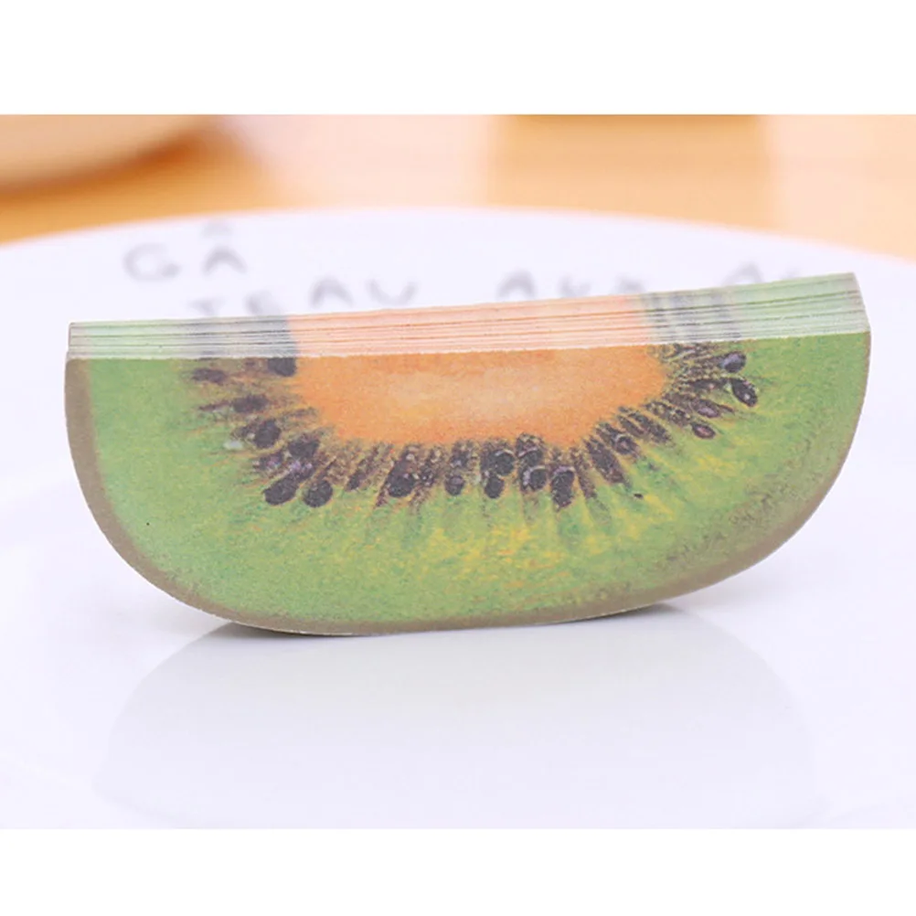 

6Pcs Fruit Design Reusable Self-Adhesive Paper Memo Pads for Home Office School Study Reminder Post Memo