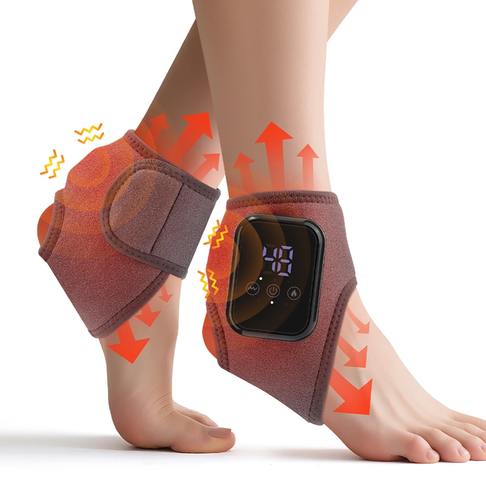 

Электрический массажер для стоп и голеней с подогревом и вибрацией, 3 регулируемые температурные режима, массажный бандаж-пояс для ног, термический массажер для расслабления мышц