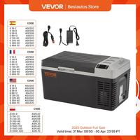 VEVOR 20L Portable Car Refrigerator Compressor Wheelless Fridge Freezer Cooler Ice Box Keep Cool for Camping Fishing Home Use
