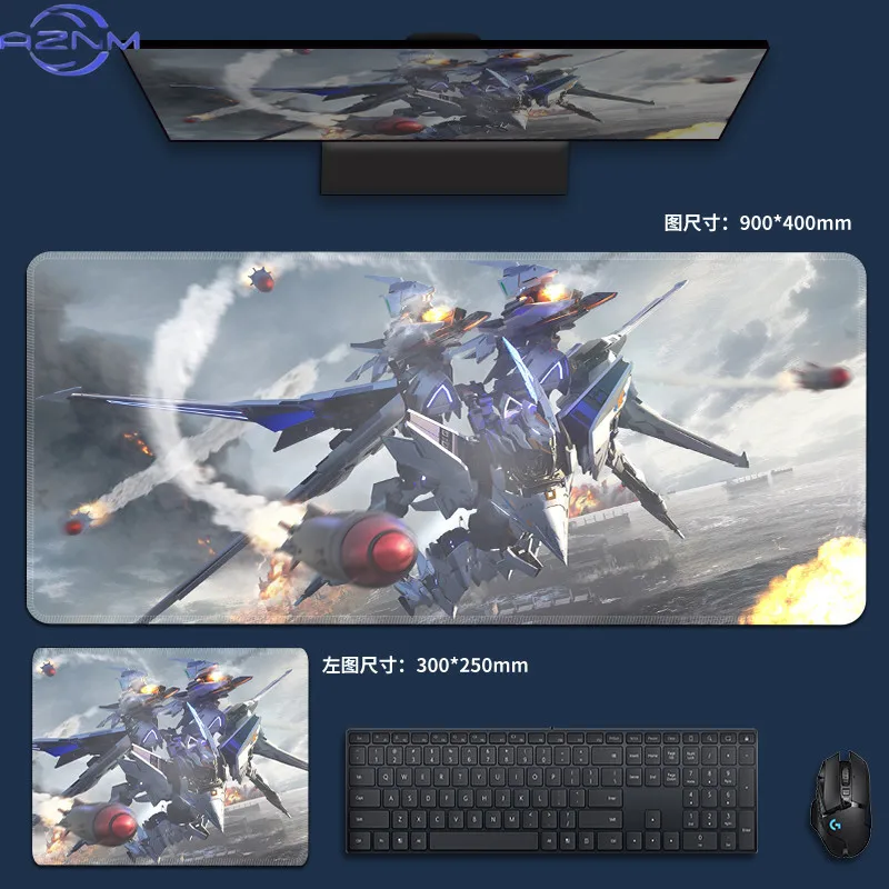 Gundam Mouse Pad Large Anime Unbounded Machine Computer Desktop Pad Mecha Gaming Keyboard Mat