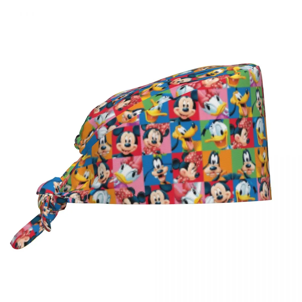 

Custom Adjustable Cartoon Animation Minnie Mickey Mouse Working Hat Men Women Scrub Caps Scrub Nursing Doctor Surgeon Cap Chef