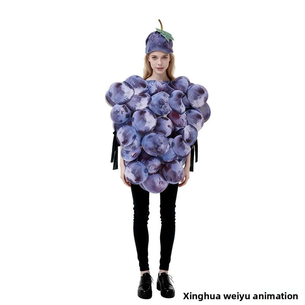 Traje de palco de halloween transfronteiriço fruta par macaco terno role-plang roupa esportes evento palco desempenho feminino wear