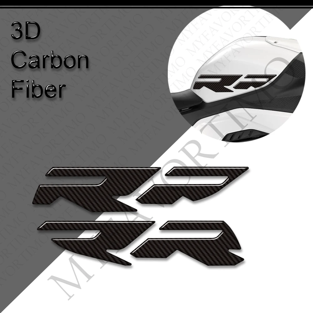 For BMW S1000RR S1000R R M1000RR M1000R Carbon Fiber Tank Pad Grips Fuel Knee Stickers Decals Protector for Motorcycleor