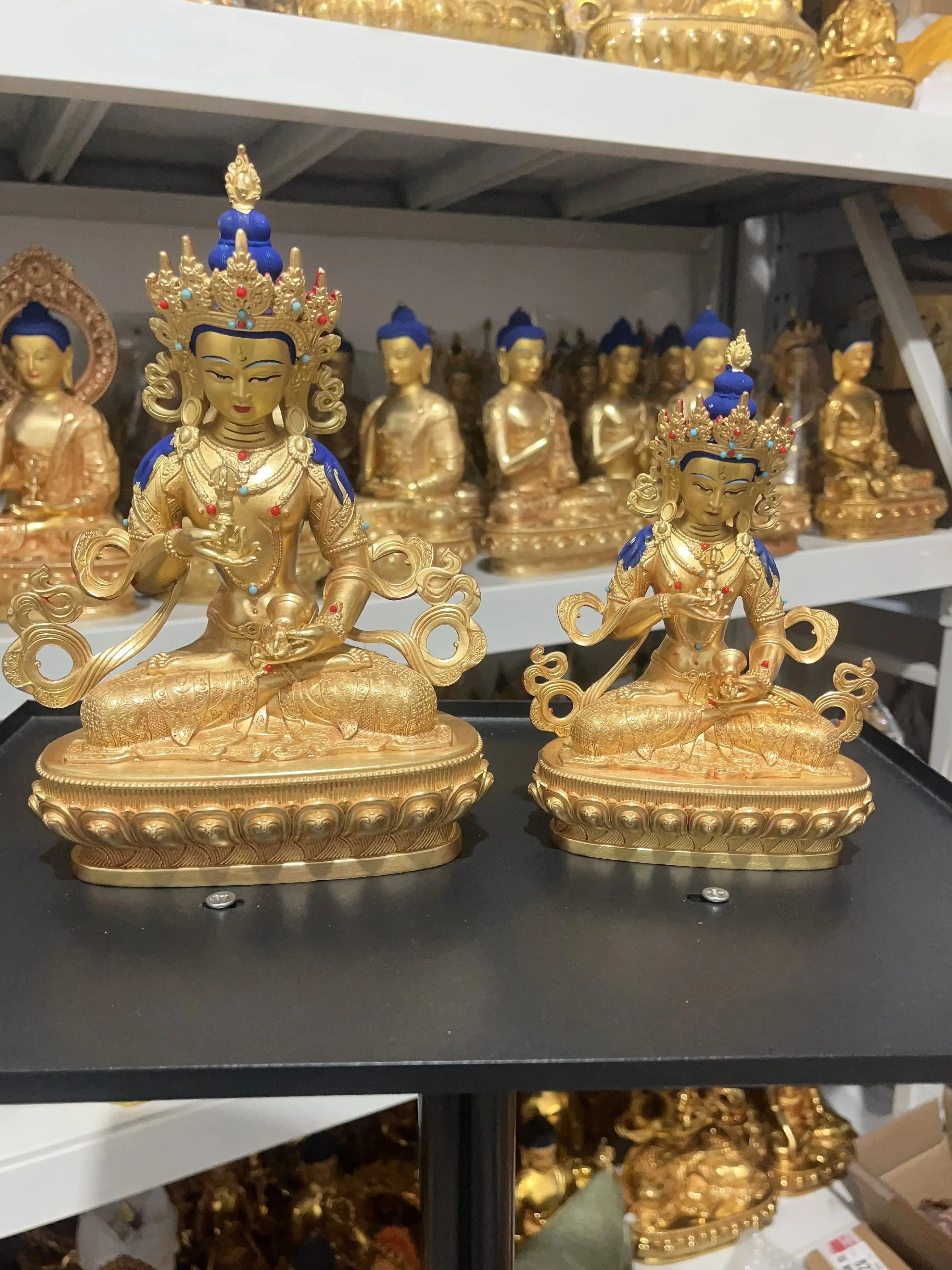 Special offer Exquisite Copper carving Vajrasattva Vajra Buddha statue Buddhism Dorje Chang Tibet  Nepal family monk worship