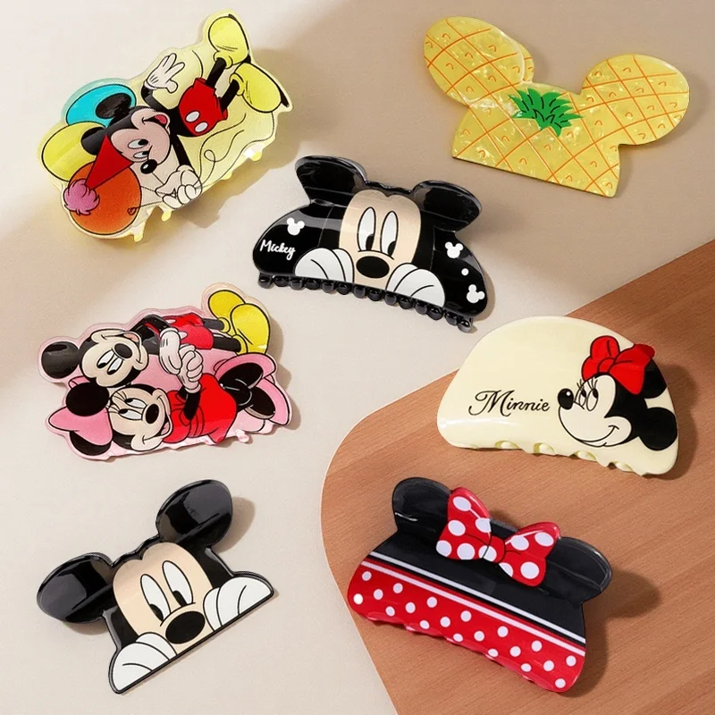 مجموعة مخالب شعر ديزني ميكي وميني مكونة من 7 قطع. احصل على مزاجًا جيدًا كل يوم. إنها إكسسوار شعر متعدد الوظائف