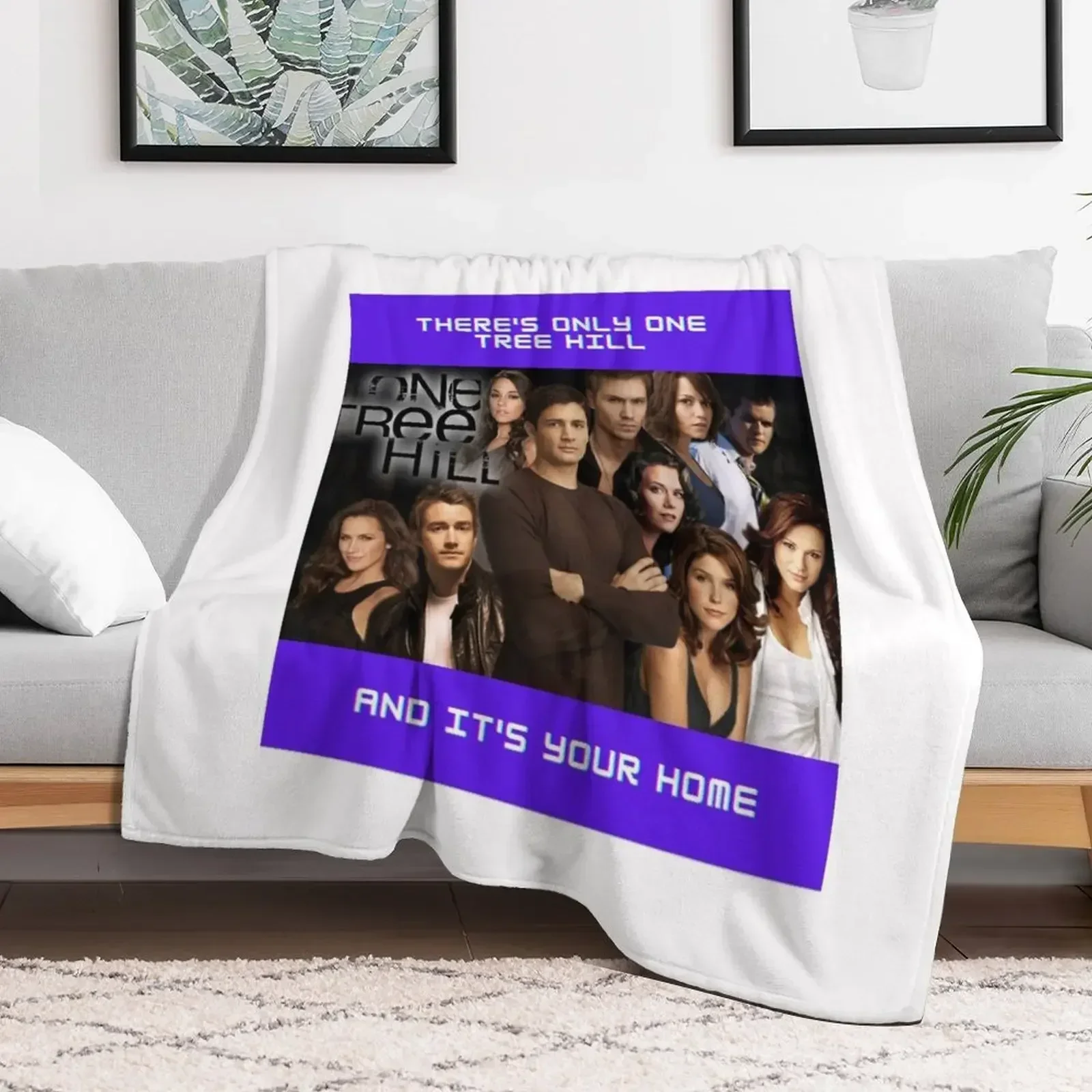 

There's Only One Tree Hill Sticker Throw Blanket Decorative Beds Decoratives Blankets
