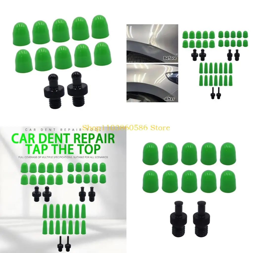 242A Car Dents Rod Tip Auto Body Dents Removal Set for Paint Dents Repair Hammer