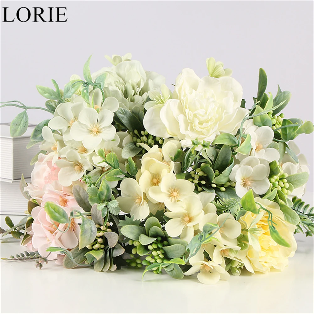 LORIE Artificial Flowers For Wedding Decoration Luxury Wedding Table Flowers Elegant Nordic Style Wedding Party Flowers