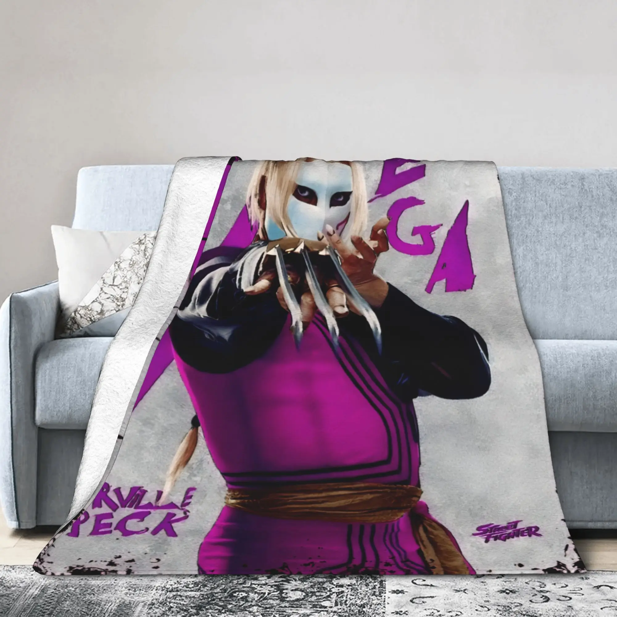 

Плед-покрывало Streets Fighters Movie 2026, легкий, тонкий, фланелевый, для отдыха