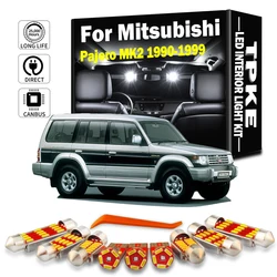 TPKE 13Pcs Car LED Interior Dome Map Trunk Door Light Kit For Mitsubishi Pajero MK2 1990- 1993 1994 1995 1996 1997 1998 1999
