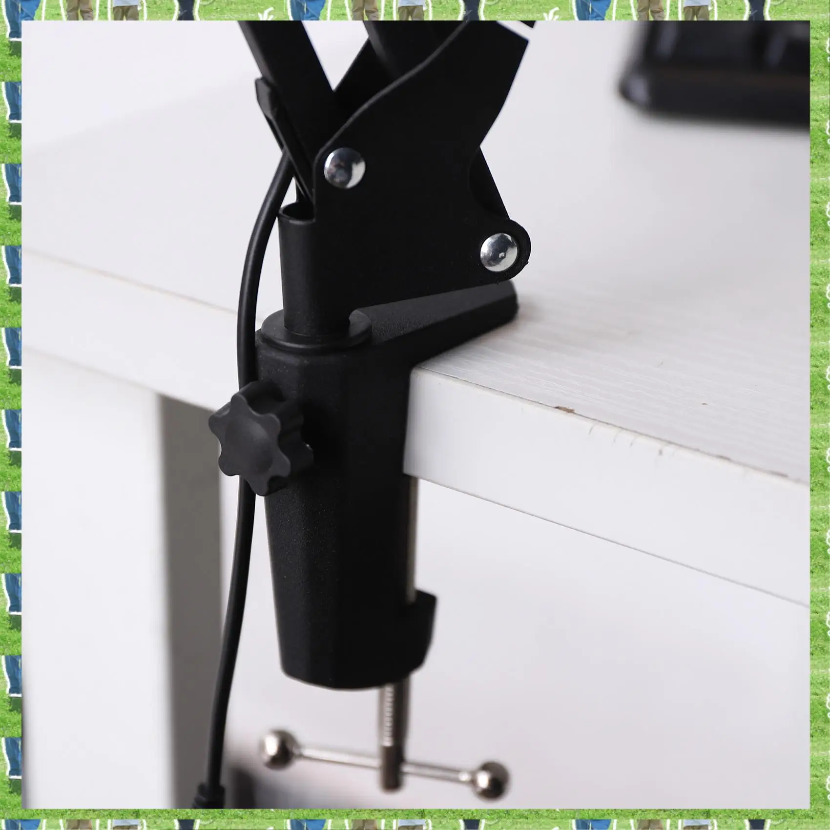 

FTS LED Desk Lamp With Clamp,Adjustable Swing Arm Desk Lamp,Modern Architect Table Lamp For Study/Reading/Office/Work(Black)