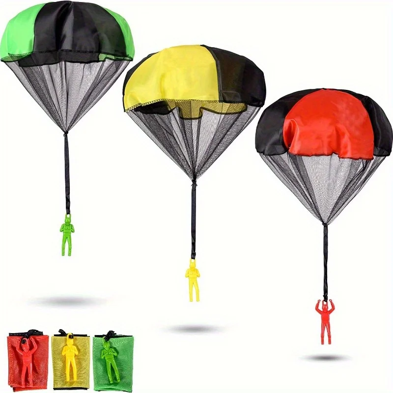 1pcs Children's Hand Throwing Parachute Toy Tangle Outdoor Flying Parachute Men's Outdoor Toy Easter Basket Stuffers Kids Gift