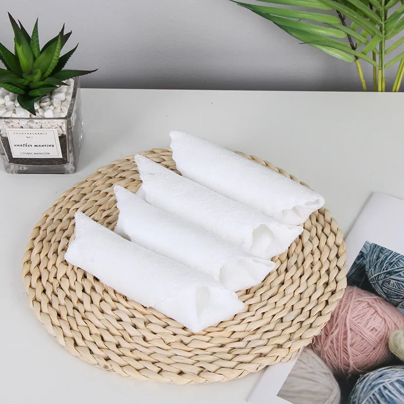 5/10pcs Suqare Small Hand Towel Wihte Multi-functional Microfiber Towels For Home Hotel Kitchen Cleaning Dishcloth Towel 30*30cm