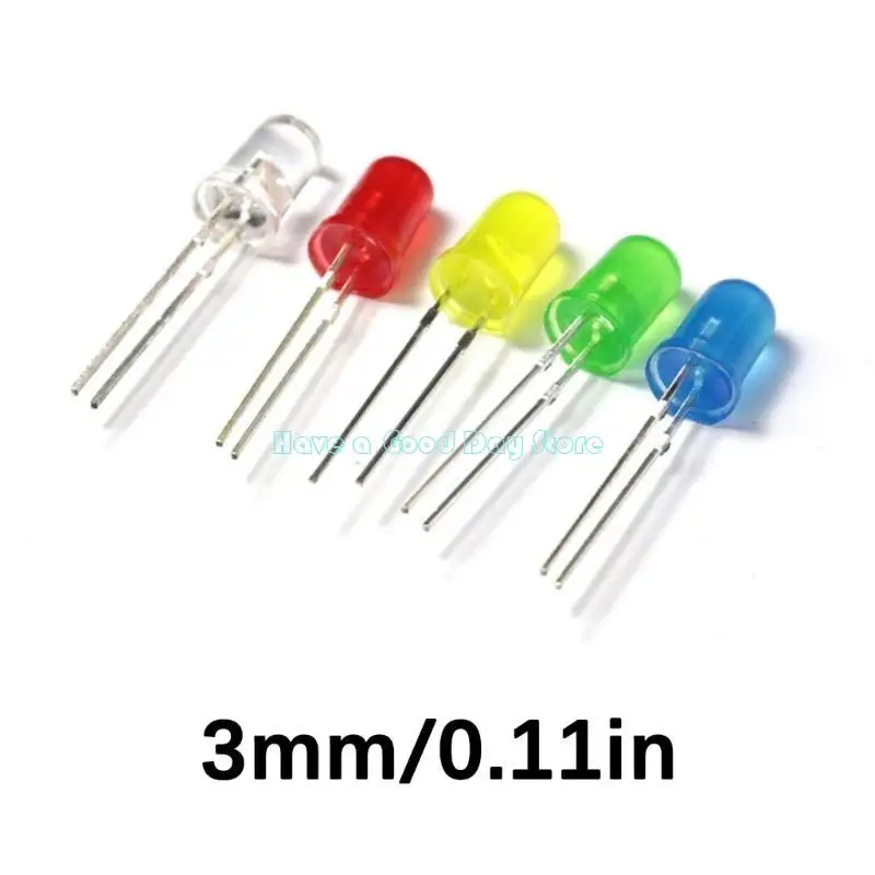 462D 3mm/5mm Plastic LED Diodes LED Lights MultiColor Option For Hobby Projects