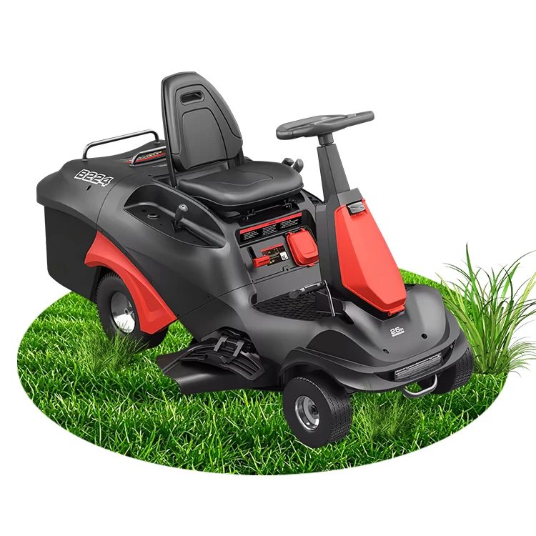 

Vertak 224cc 7HP Loncin Engine Riding Lawn Mower 26'' Cutting Width Petrol Lawn Tractor for Large Lawn Commercial Use
