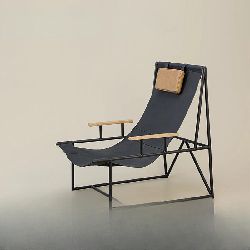 Hammock leisure chair leather retro single person lounge chair