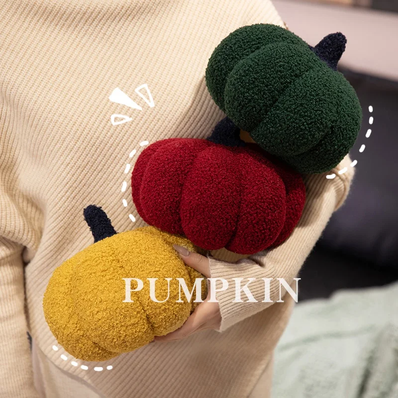 Cuscino di zucca divertente di alta qualità Peluche di zucca creativa Decorazione di Halloween Cuscino per divano di zucca carino Regali di Natale