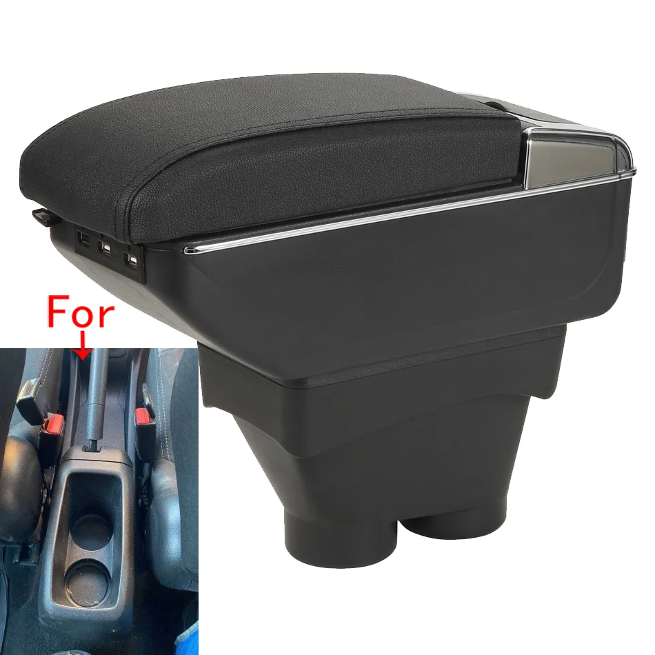 For Peugeot 208 Armrest Box 2012-2018 Car Storage Box Armrest Car Accessories Retrofit Parts Interior Detail Large Space Ashtray