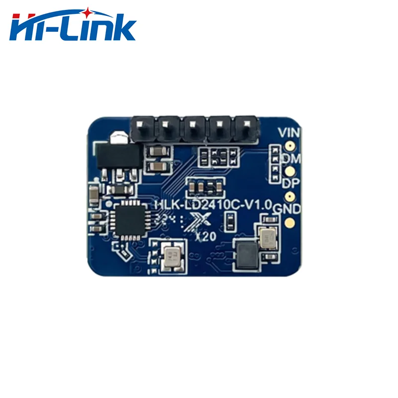 Hi-Link New High Sensitivity HLK-LD2410C 24G Intelligent MMwave Sensor Human Presence Sensing Radar Module OTA Smart Lighting