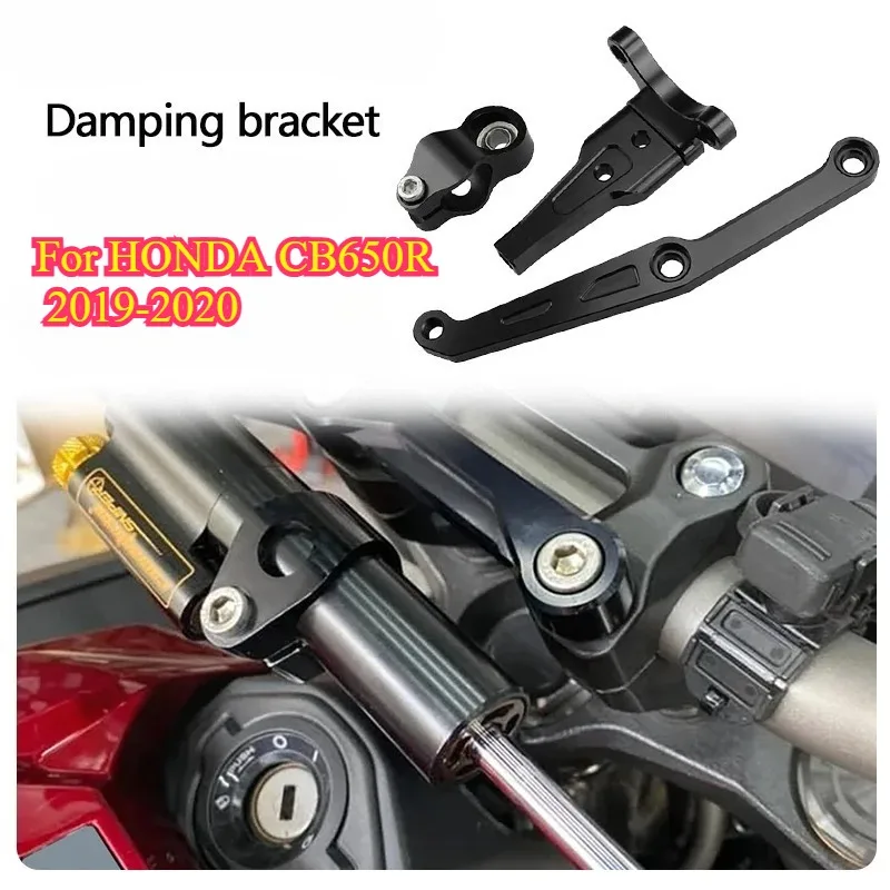 

DONGTING Damping Bracket for HONDA CB650R CB-650R 2019-2020 Motorcycle Stabilizer Steering Damper Bracket Mount Support Kit
