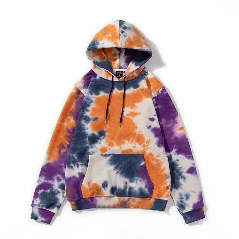 Streetwear Tie-dye Cotton Hoodies Men Spring Autumn Sweatshirts Designer Hoodies Y2k Pulls Long Sleeves Men Clothing Unisex