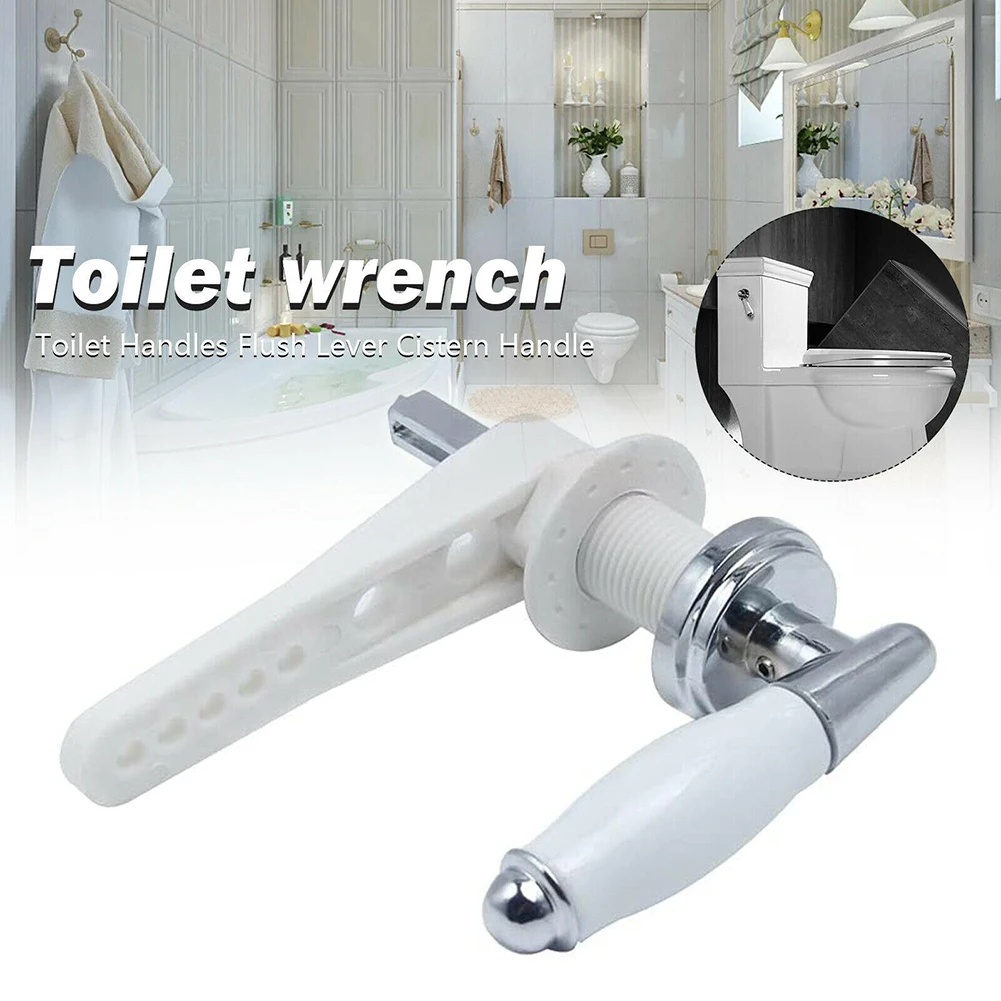 Toilet Cistern Lever Bathroom Traditional Ceramic Cistern Lever Toilet Flush Handle Replacement Toilet Wrench Handle