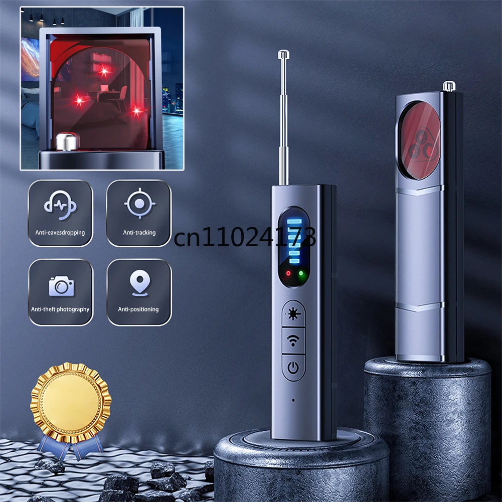 

Hidden Camera Detector Anti-Spy Car GPS Tracker Listening Device Bug RF Wireless Signal Scanner Alert Gadget Security Protection