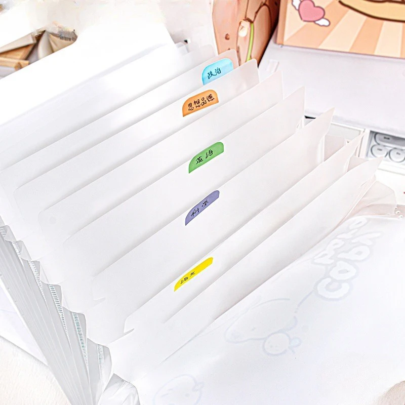 Cute Capybara File Folder Cartoon Creative Test Paper Storage Folder Portable Organ Pack Folder High-capacity File Folder