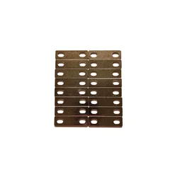 16pcs Nickel Plated Busbar 35mm Hole Central Pitch Battery Copper Clip Strap Connector Contact M6 For LiFePO4 Lithium Cells