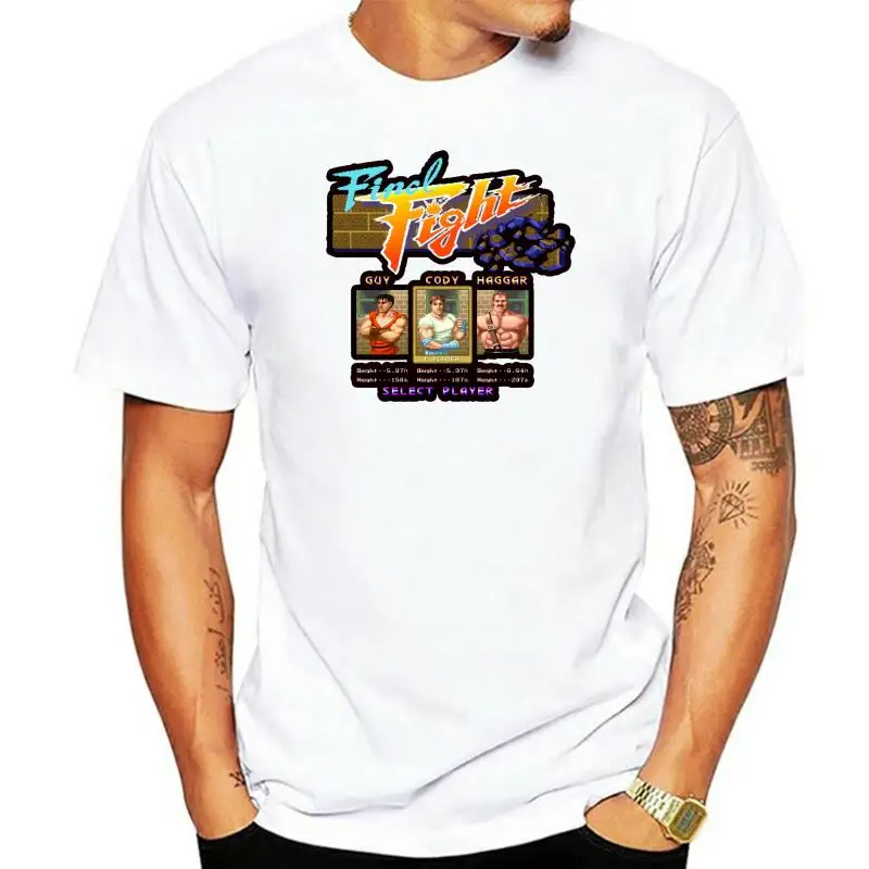 Black game cody guy haggar classic retro old school T-Shirt Final Fight arcade