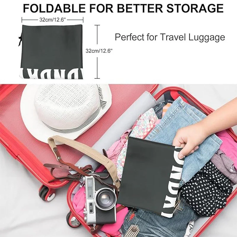 رمادي عالي السعة حقيبة الغسيل السفر كيس التخزين آلة قابل للغسل الملابس القذرة المنظم الرباط حقيبة اكسسوارات الحمام