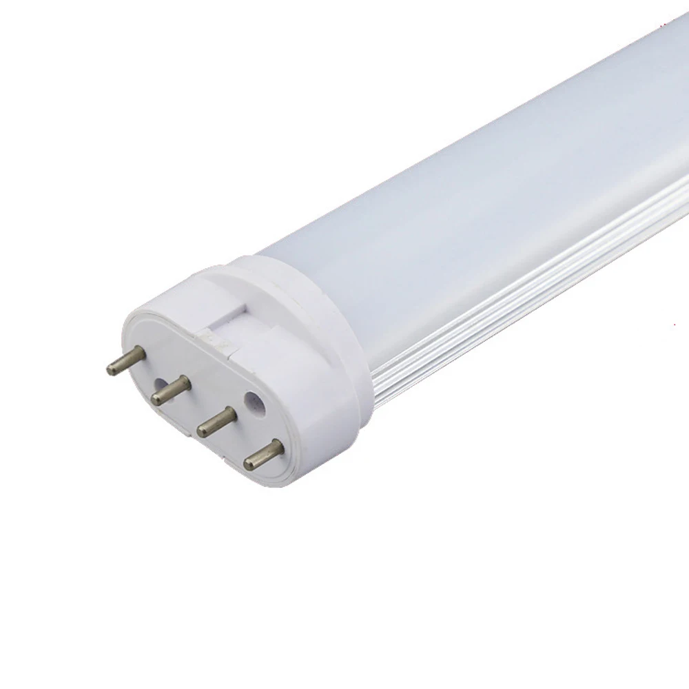 1PC110v 220v ACDC 12v 2G11 LED Tube Light 12W 3000k Natural White 4000k 6000k 4 Pin H tube PL PLL Horizontal Plug LED Bar 320mm