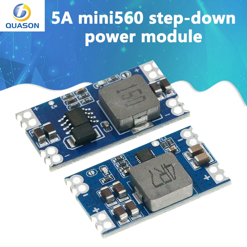 Mini560 5A High Efficiency Output 3.3V 5V 9V 12V Step Down DC-DC Converter Voltage Regulator Buck Stabilized Power Supply Module