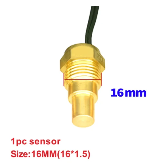 Auto Auto Wasser temperatur anzeige/Voltmeter für Autos 28/34mm Adapter 10mm Auto temperatur sensor npt 1/8 Meter -10 ~ 110 Celsius 12V 24V – Detail 3