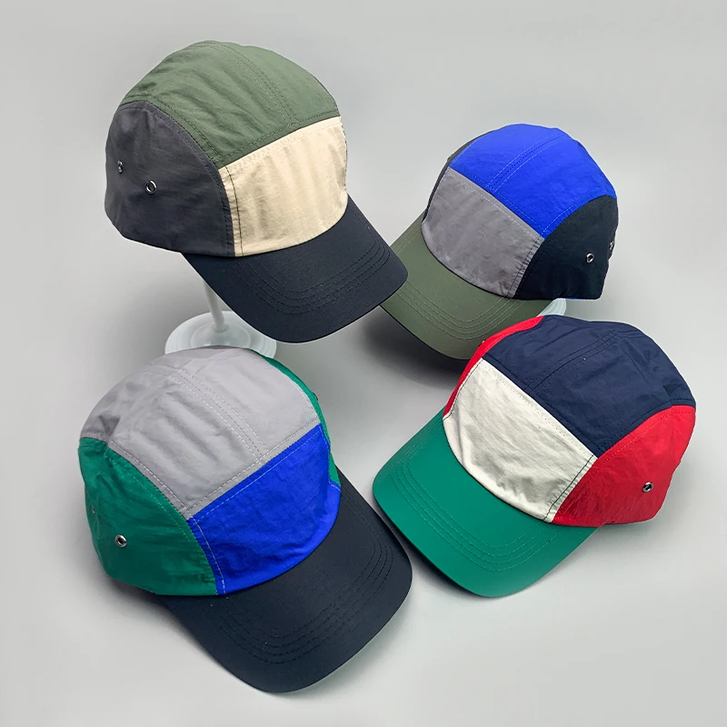 Japanese Fashion Color Matching Men Women Baseball Hats Cotton All-matching Comfortable Streetwear Sport Unisex Quick drying Cap