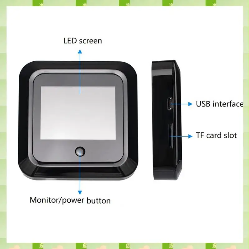2025 1Set 2,4 Inci 120 °   Kamera Penampil Pintu Digital Pintar 240X320 HD Bel Pintu Visual Hitam, 1Set 2.4 Inci 120 °   Pintu Digital Cerdas