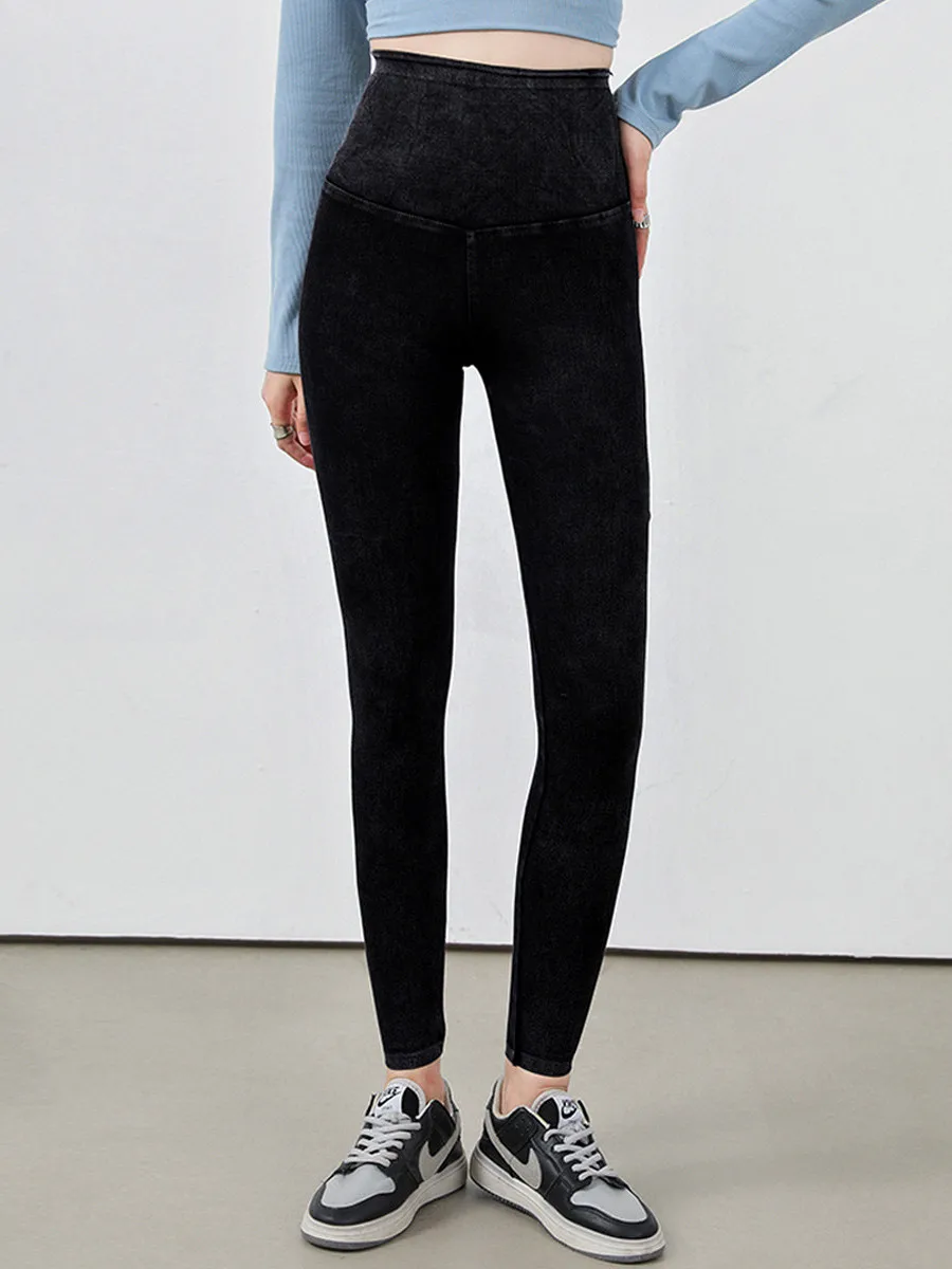 

Облегающие джинсовые брюки для йоги с высокой талией, женские эластичные джинсы Bootcut, повседневные джинсы из смеси хлопка, полиэфирное волокно