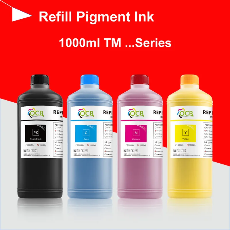 Refill Pigment ink For Epson Labeling Printer TM-3 TM-7 TM-8 Epson ColorWorks TM-C3500 C3510 C3520 C7500 C831 GP-C832 CW-C6000