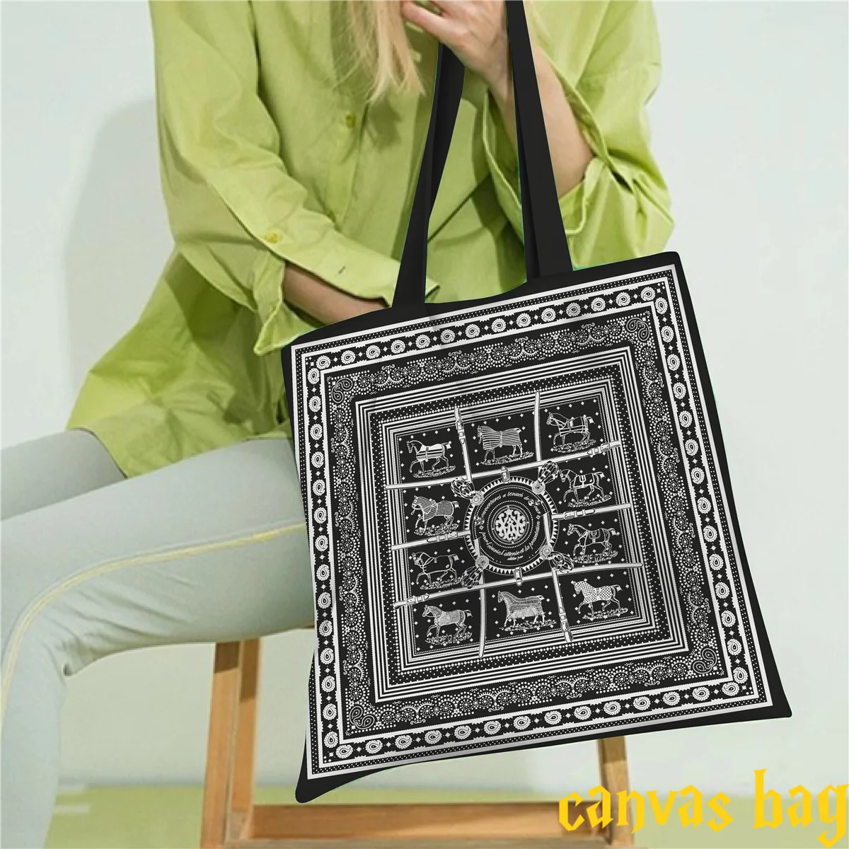 

Многофункциональная клетчатая парусиновая сумка на плечо, женская всесезонная пригородная сумка-тоут, большая вместительная студенческая сумка через плечо с переноской книгой