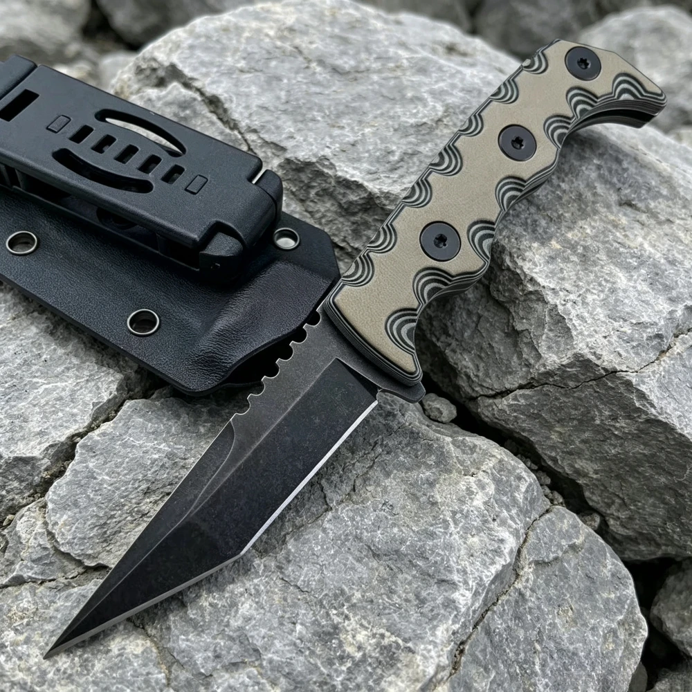 Outdoor Adventure Activities - 007 EDC タント ワイルドネスアクティビティカッター フルタング アウトドア固定刃ナイフ