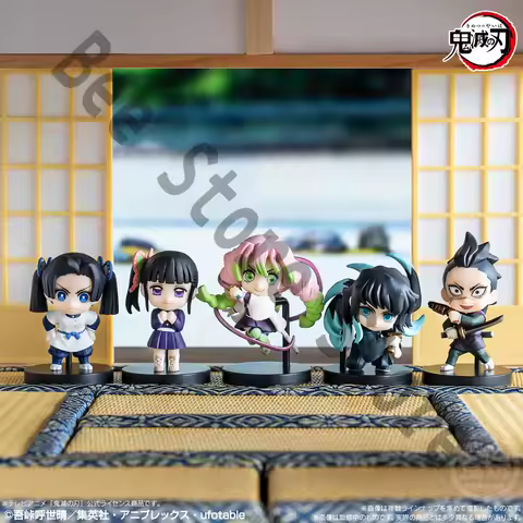Anime Demon Slayer Tokitou Muichirou Kanroji Mitsuri Tsuyuri Kanawo Shinazugawa Genya Cosplay Mini Garage Kits Figures Model